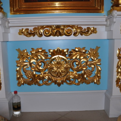 резьба позолота